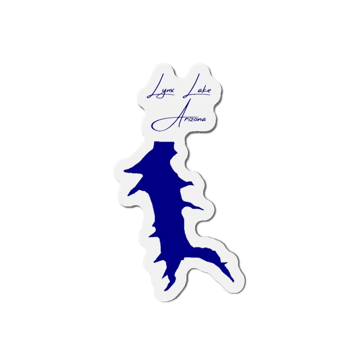 Arizona  Lynx  Lake  Die  Cut  Magnet  front  position  view  from  front  4  x  4.webp