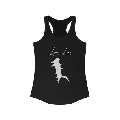 Arizona  Lynx  Lake  Racerback-Tank  front  position  view  from  front  solid  black.webp