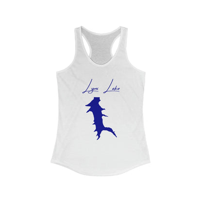 Arizona  Lynx  Lake  Racerback-Tank  front  position  view  from  front  solid  white.webp