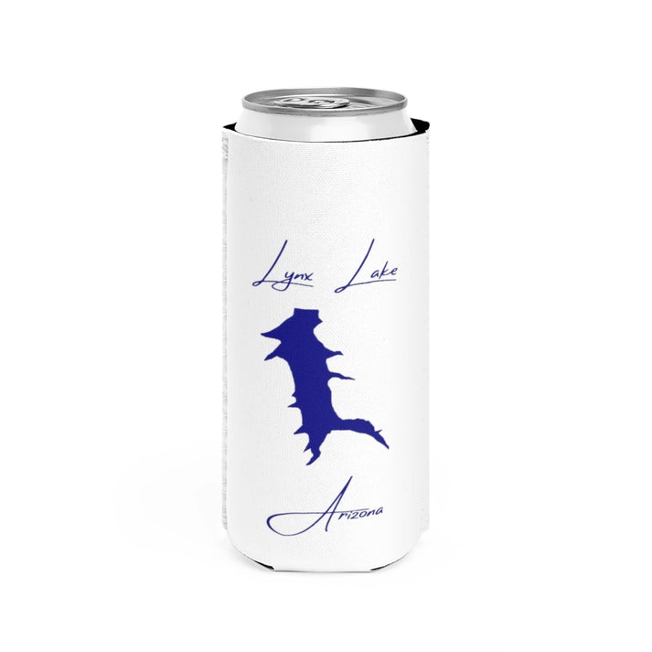 Arizona  Lynx  Lake  Slim  Can  Koozie  front  position  view  from  front  white.webp