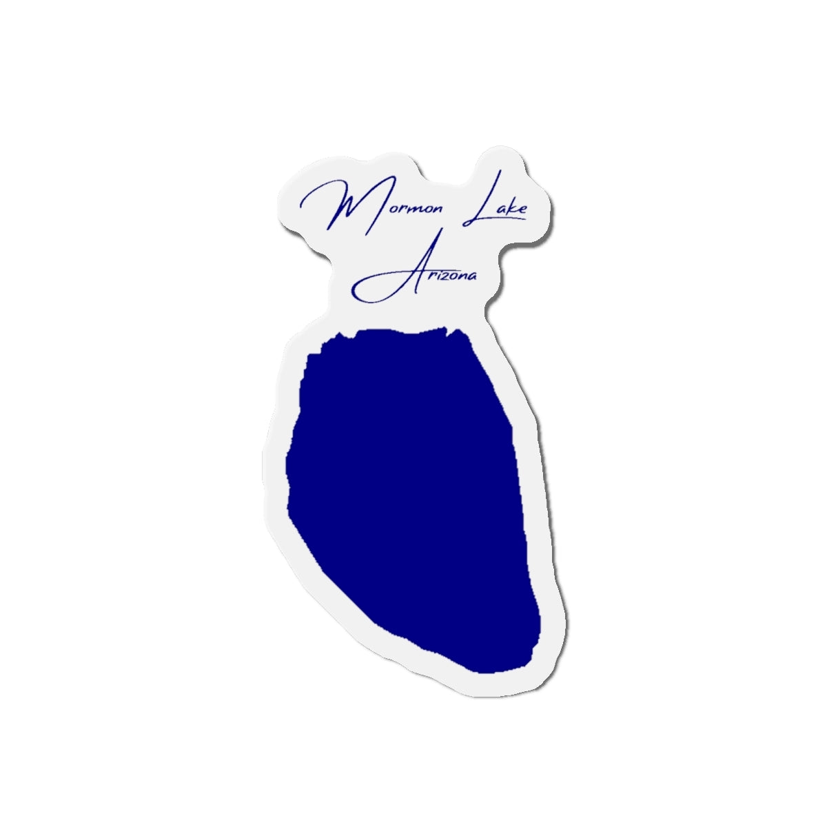 Arizona  Mormon  Lake  Die  Cut  Magnet  front  position  view  from  front  4  x  4.webp