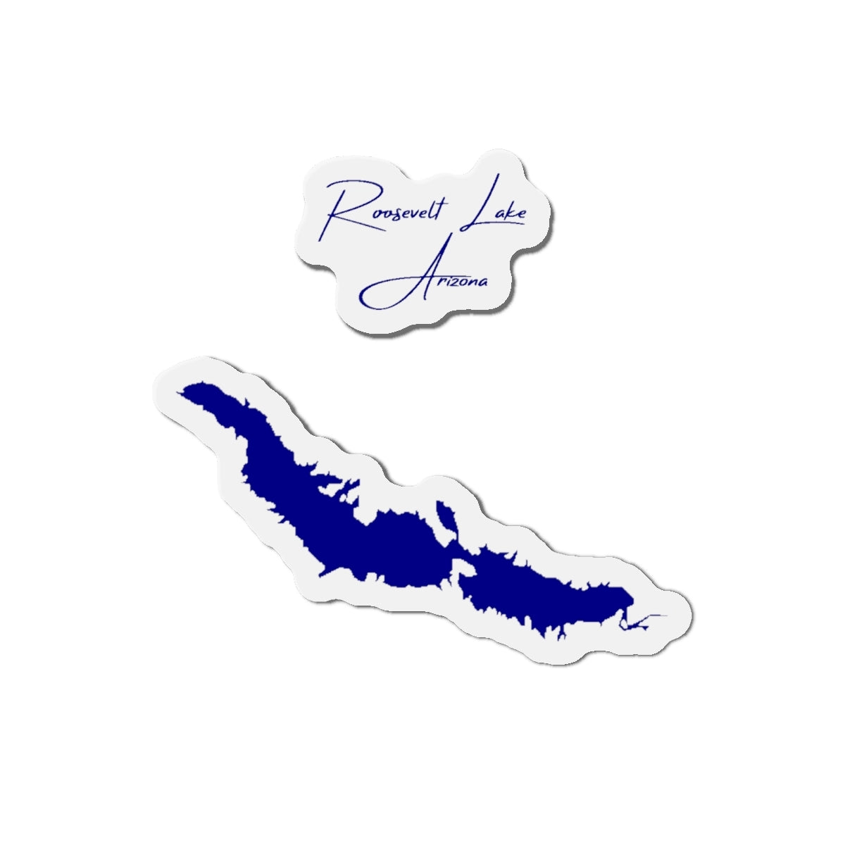 Arizona  Roosevelt  Lake  Die  Cut  Magnet  front  position  view  from  front  4  x  4.webp