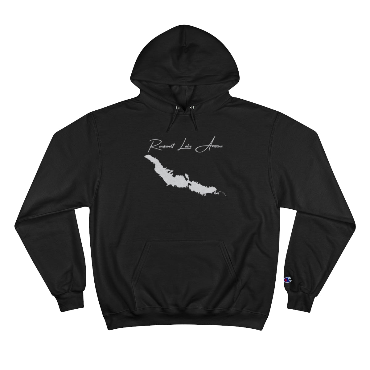 Arizona  Roosevelt  Lake  Hoodie  front  position  view  from  front  black.webp
