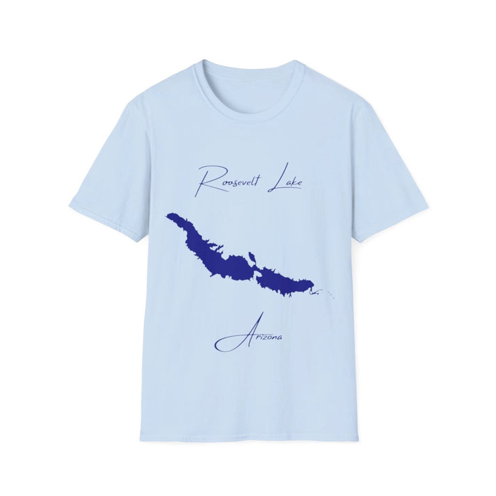 Arizona  Roosevelt  Lake  T-shirt  front  position  view  from  front  light  blue.webp