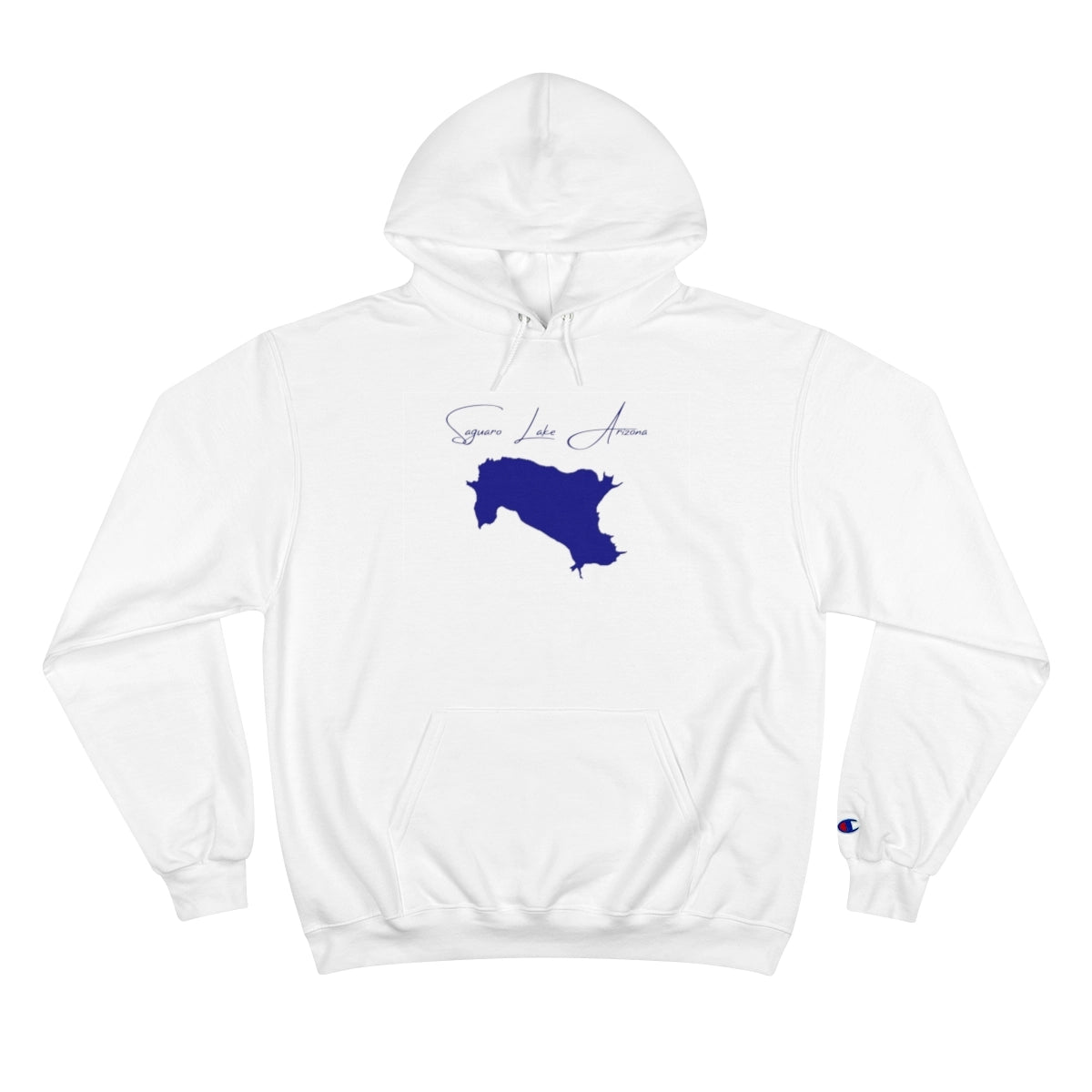 Arizona  Saguaro  Lake  Hoodie  front  position  view  from  front  white.webp