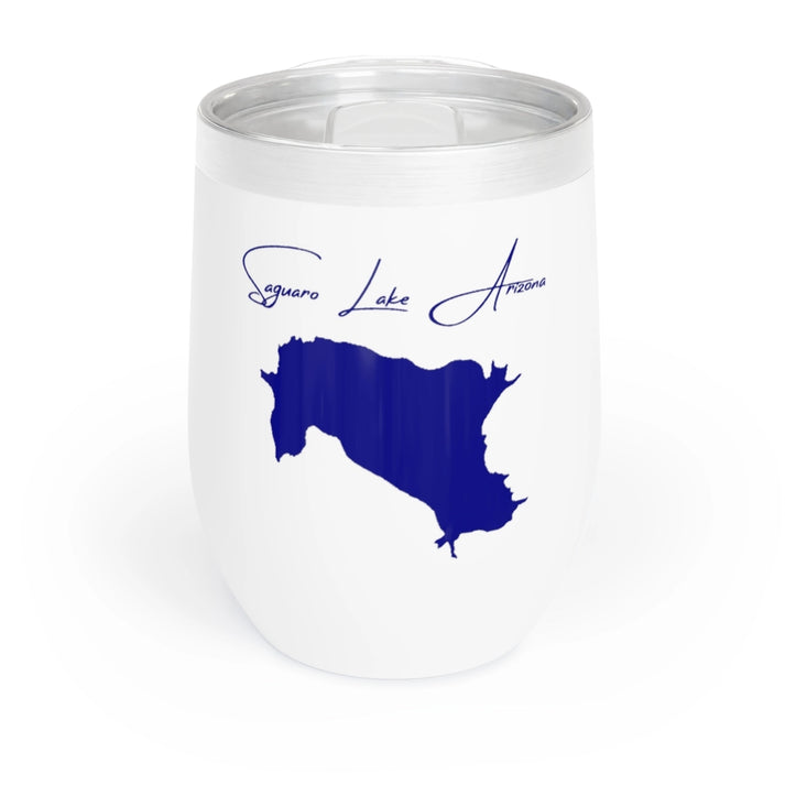 Arizona  Saguaro  Lake  Wine  Tumbler  front  position  view  from  front  white.webp