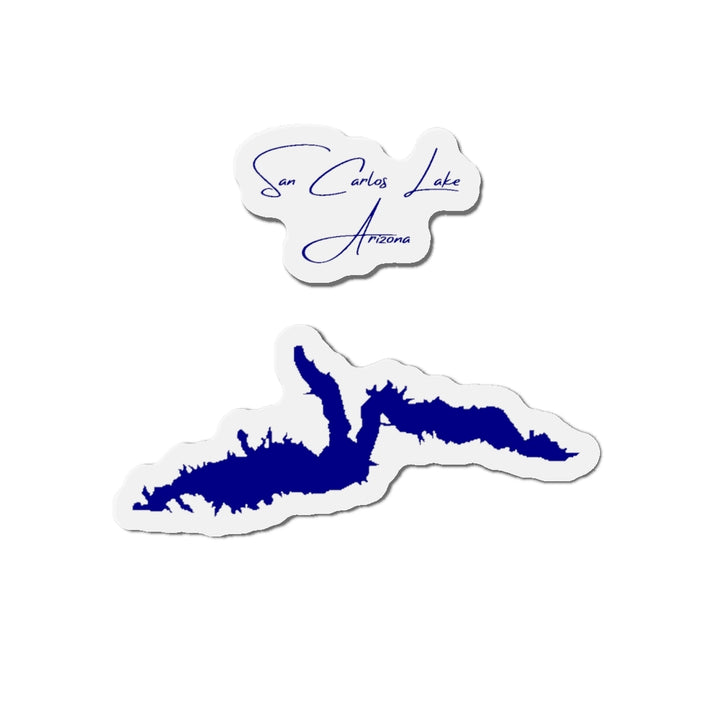 Arizona  San  Carlos  Lake  Die  Cut  Magnet  front  position  view  from  front  4  x  4.webp