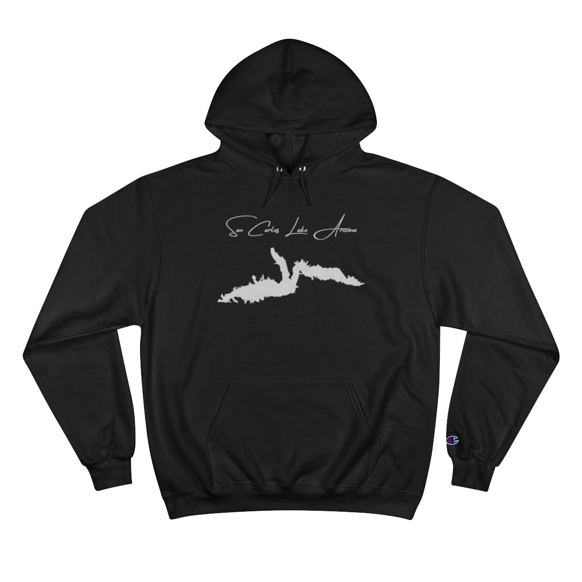 Arizona  San  Carlos  Lake  Hoodie  front  position  view  from  front  black.webp