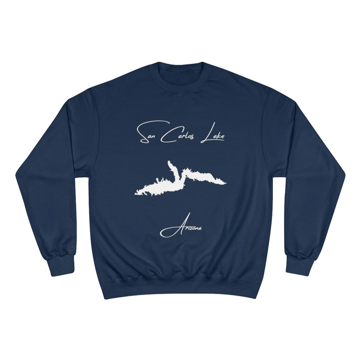 Arizona  San  Carlos  Lake  Sweatshirt  front  position  view  from  front  navy.webp