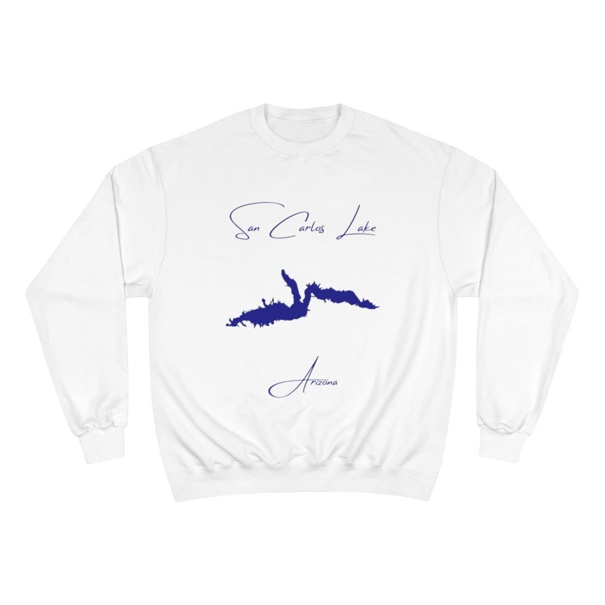 Arizona  San  Carlos  Lake  Sweatshirt  front  position  view  from  front  white.webp