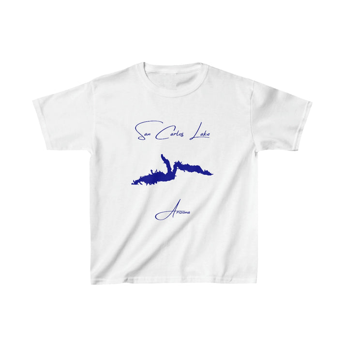 Arizona  San  Carlos  Lake  Youth  T-shirt  front  position  view  from  front  white.webp