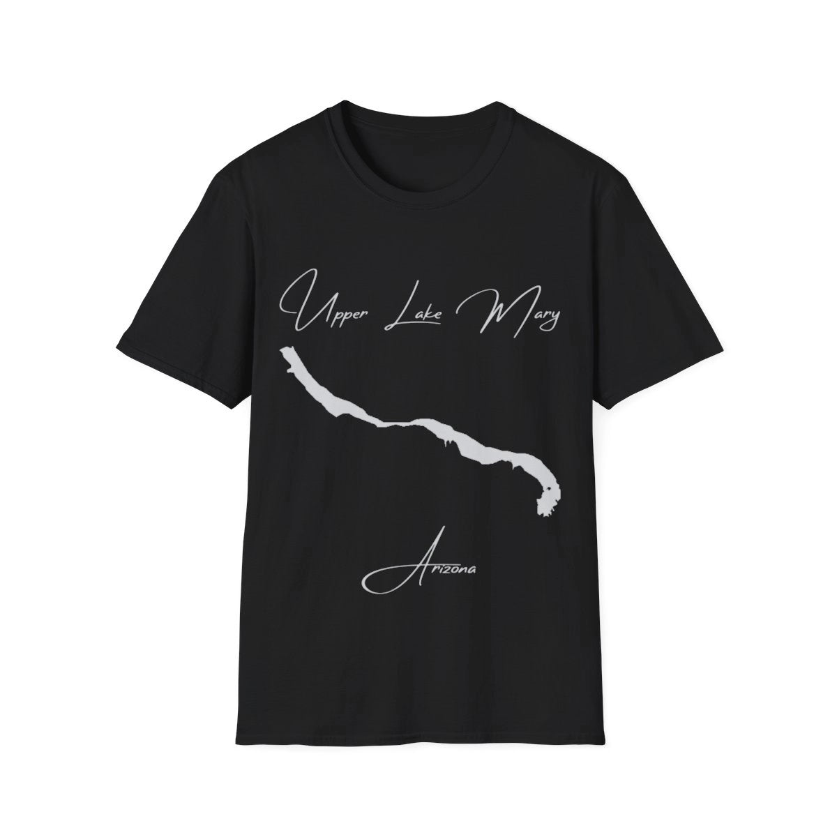 Arizona  Upper  Lake  Mary  T-shirt  front  position  view  from  front  black.webp