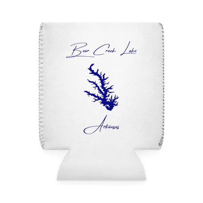 Arkansas  Bear  Creek  Lake  Can  Koozie  front  position  view  from  front-1  white.webp