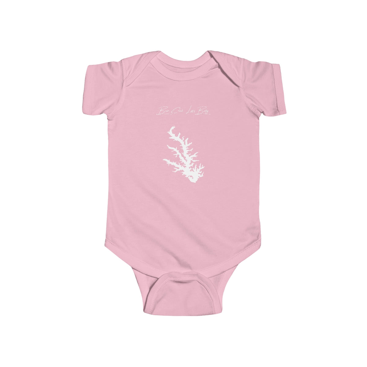 Arkansas  Bear  Creek  Lake  Onesie  front  position  view  from  front  pink.webp