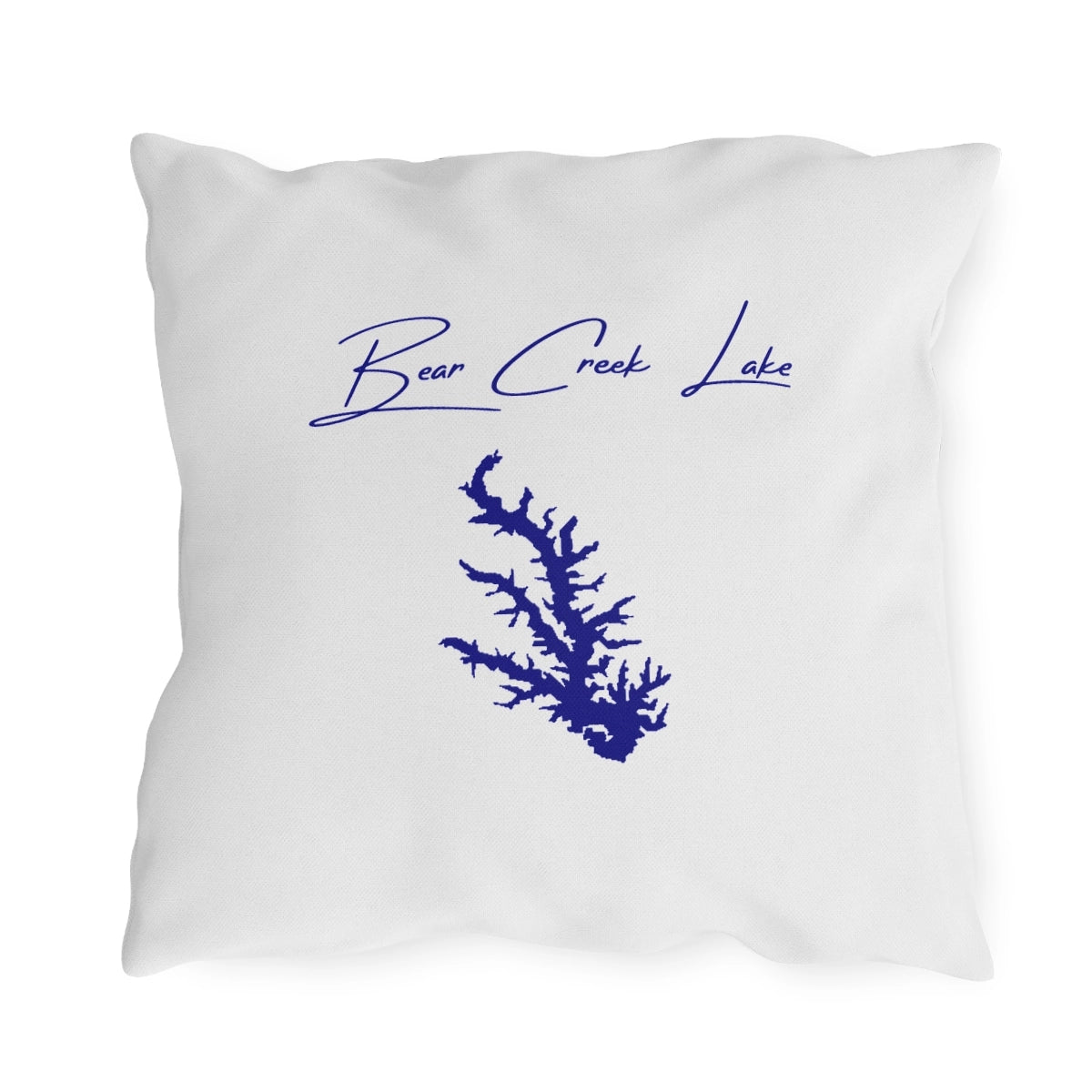 Arkansas  Bear  Creek  Lake  Outdoor  Pillow  back  position  view  from  back  18  x  18.webp