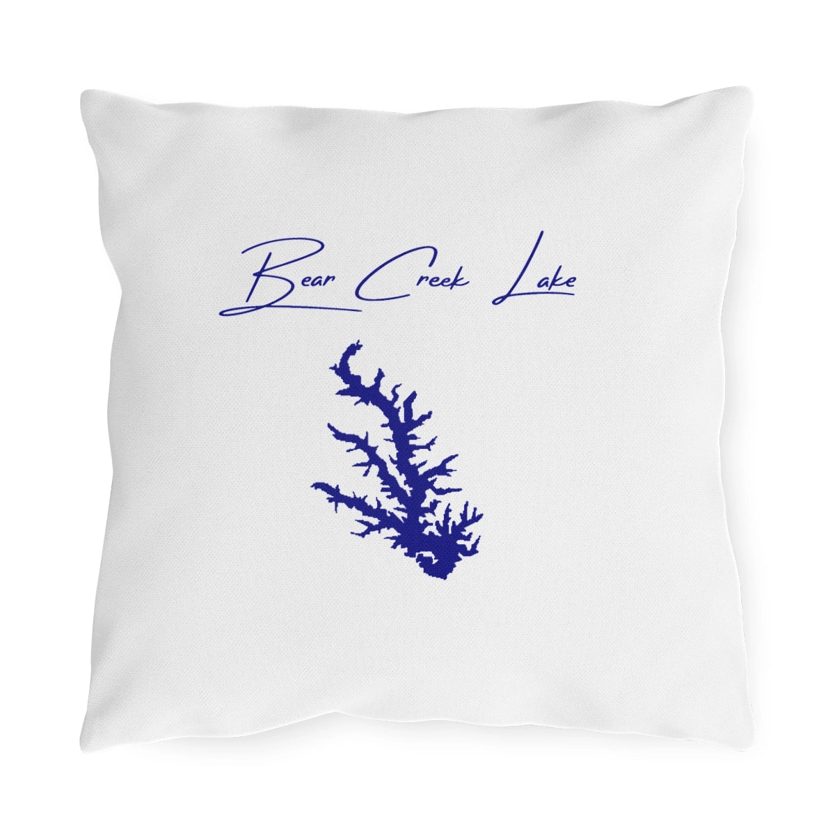 Arkansas  Bear  Creek  Lake  Outdoor  Pillow  front  position  view  from  front  16  x  16.webp