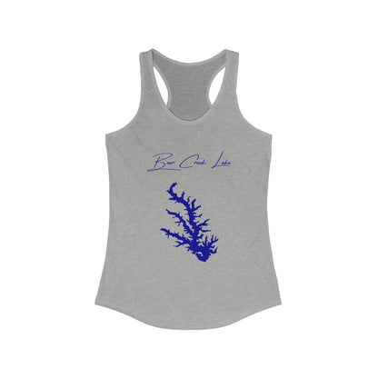 Arkansas  Bear  Creek  Lake  Racerback-Tank  front  position  view  from  front  heather  grey.webp