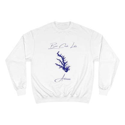 Arkansas  Bear  Creek  Lake  Sweatshirt  front  position  view  from  front  white.webp
