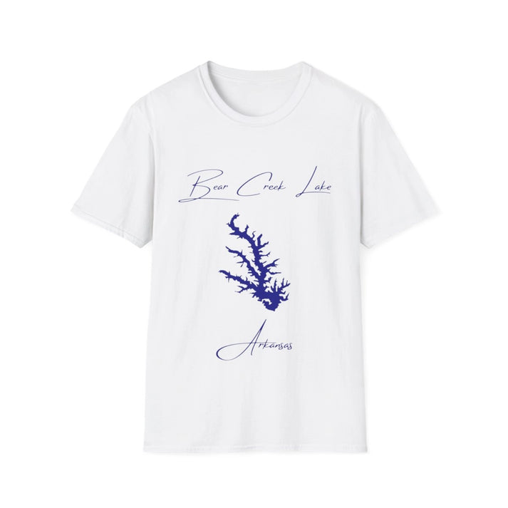 Arkansas  Bear  Creek  Lake  T-shirt  front  position  view  from  front  white.webp