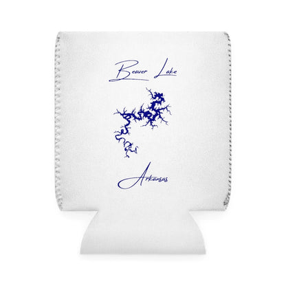 Arkansas  Beaver  Lake  Can  Koozie  front  position  view  from  front-1  white.webp