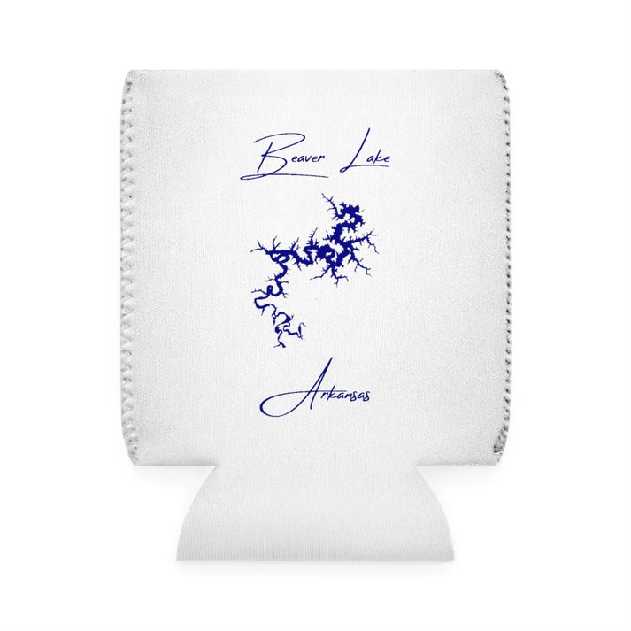 Arkansas  Beaver  Lake  Can  Koozie  front  position  view  from  front-1  white.webp