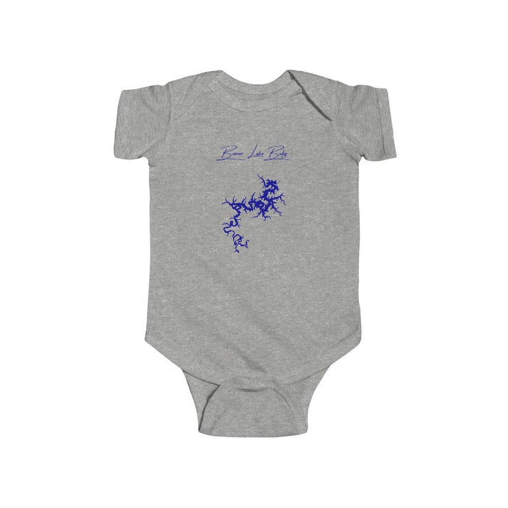 Arkansas  Beaver  Lake  Onesie  front  position  view  from  front  heather.webp