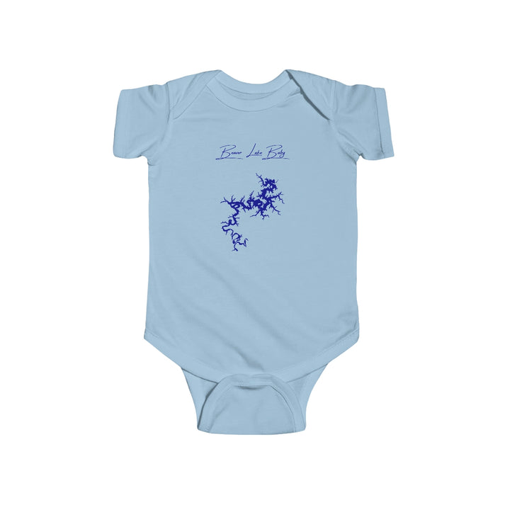 Arkansas  Beaver  Lake  Onesie  front  position  view  from  front  light  blue.webp