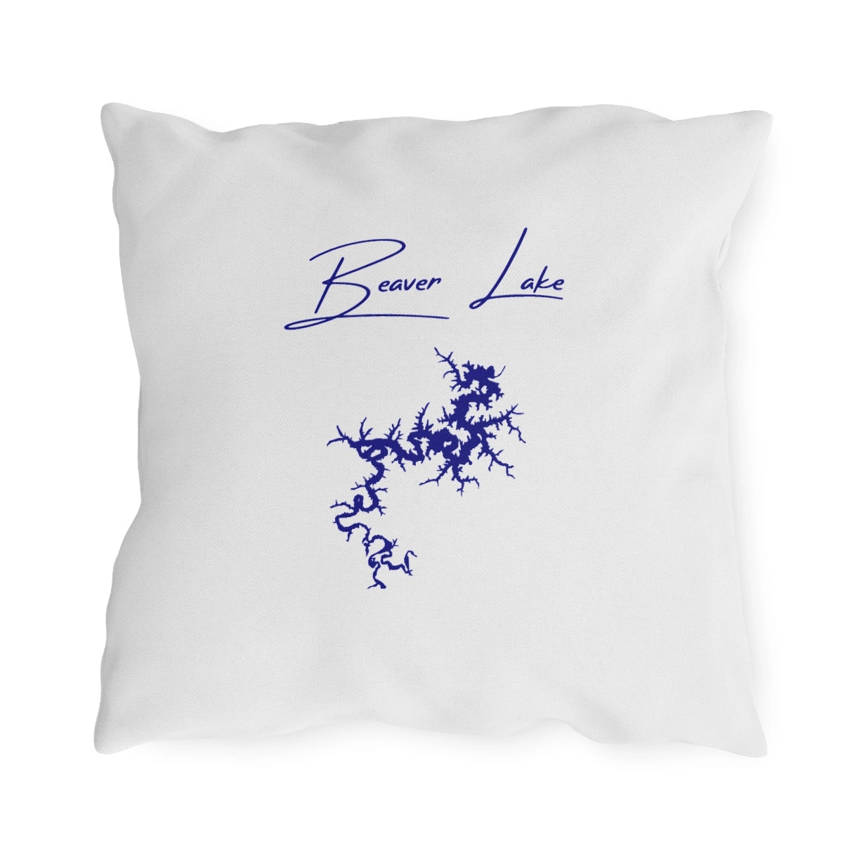 Arkansas  Beaver  Lake  Outdoor  Pillow  back  position  view  from  back  18  x  18.webp