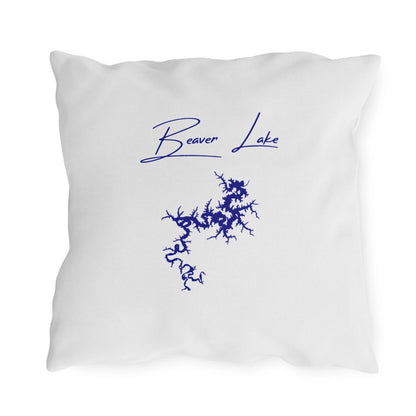 Arkansas  Beaver  Lake  Outdoor  Pillow  back  position  view  from  back  18  x  18.webp