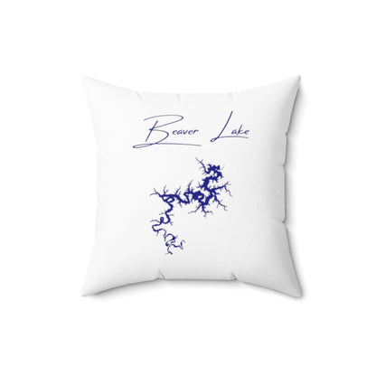 Arkansas  Beaver  Lake  Pillow  front  position  view  from  back  16  x  16.webp