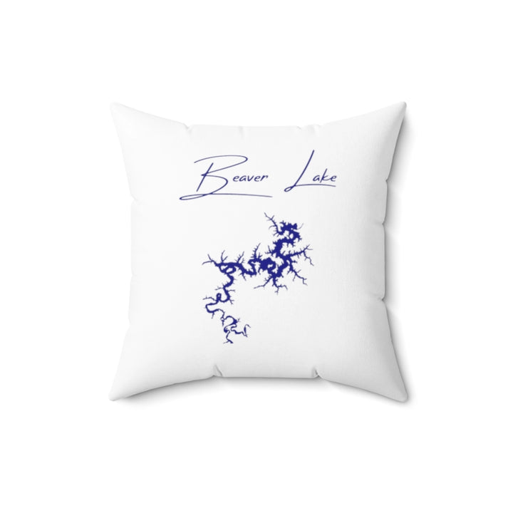 Arkansas  Beaver  Lake  Pillow  front  position  view  from  back  16  x  16.webp