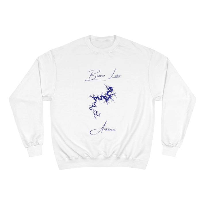 Arkansas  Beaver  Lake  Sweatshirt  front  position  view  from  front  white.webp