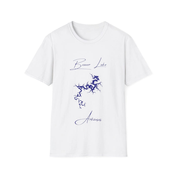 Arkansas  Beaver  Lake  T-shirt  front  position  view  from  front  white.webp