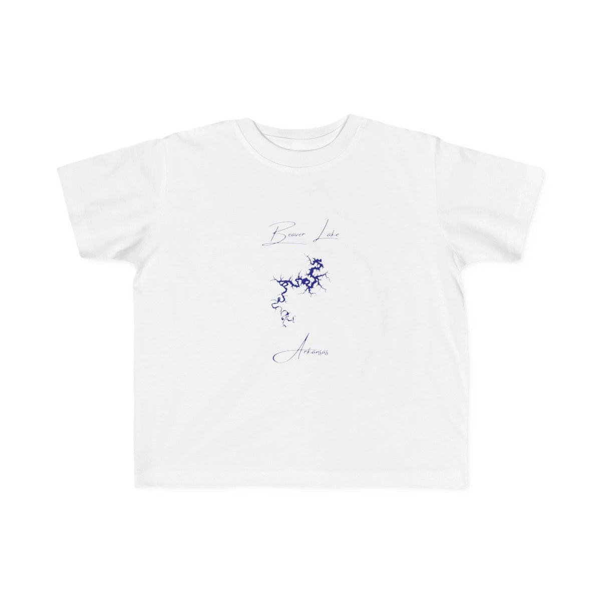 Arkansas  Beaver  Lake  Toddler  T-shirt  front  position  view  from  front  white.webp