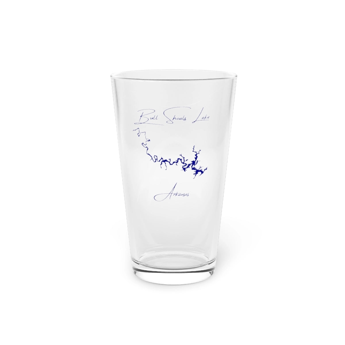 Arkansas  Bull  Shoals  Lake  16oz  Pint  Glass  front  position  view  from  front  16oz.webp