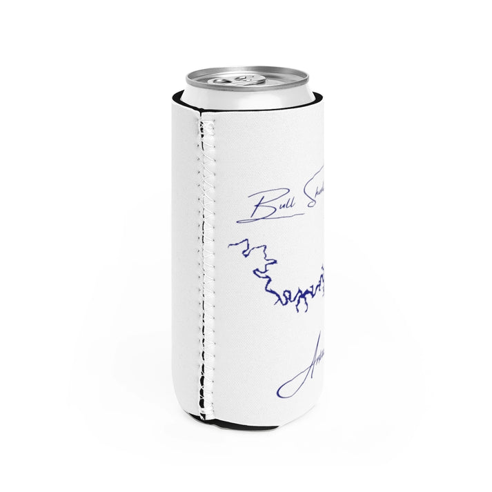 Arkansas  Bull  Shoals  Lake  Slim  Can  Koozie  all  position  view  from  right  white.webp