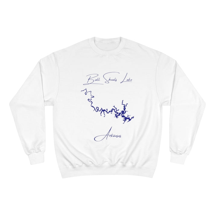 Arkansas  Bull  Shoals  Lake  Sweatshirt  front  position  view  from  front  white.webp