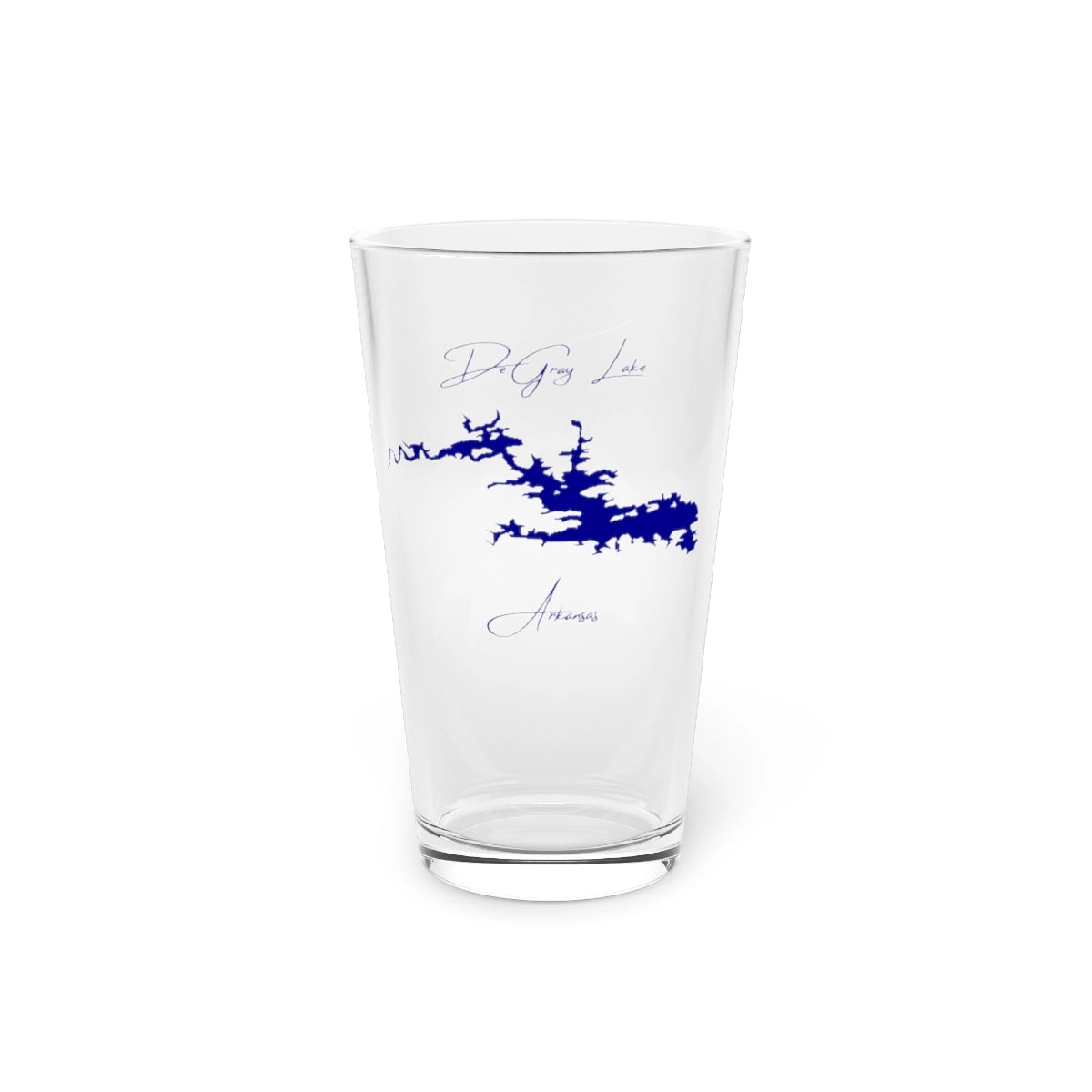 Arkansas  DeGray  Lake  16oz  Pint  Glass  front  position  view  from  front  16oz.webp