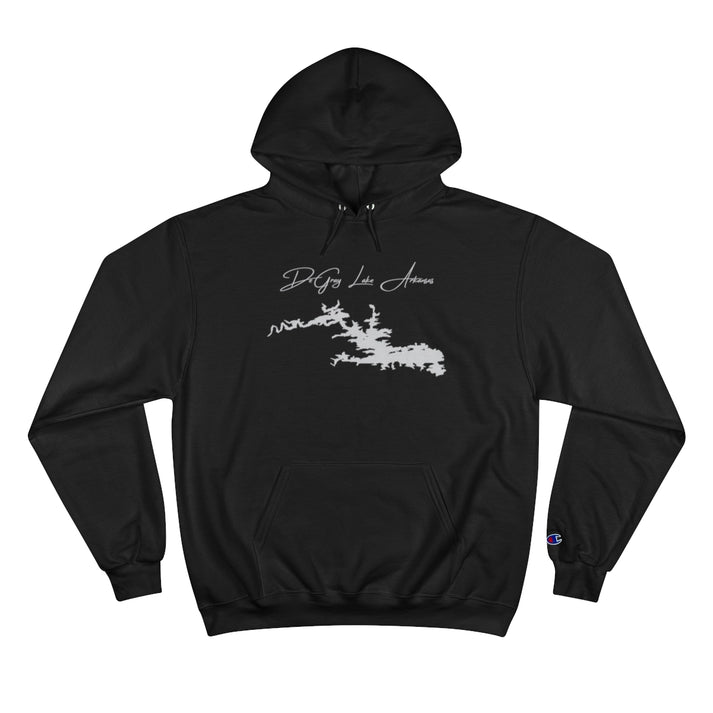 Arkansas  DeGray  Lake  Hoodie  front  position  view  from  front  black.webp