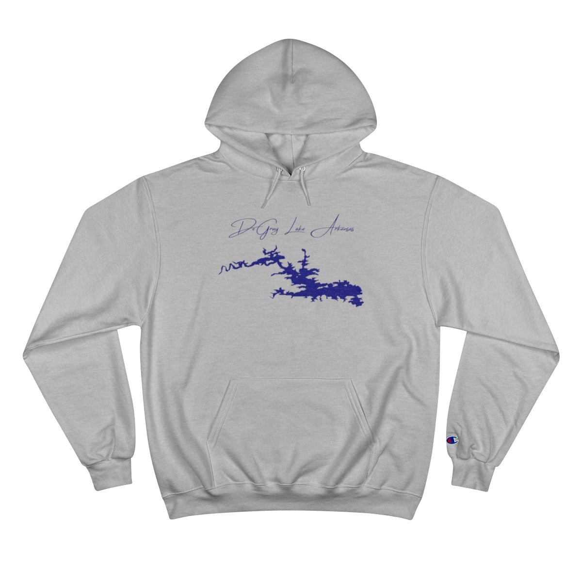 Arkansas  DeGray  Lake  Hoodie  front  position  view  from  front  light  steel.webp