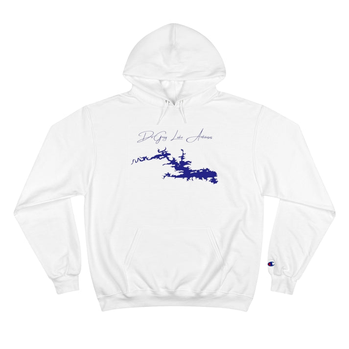 Arkansas  DeGray  Lake  Hoodie  front  position  view  from  front  white.webp