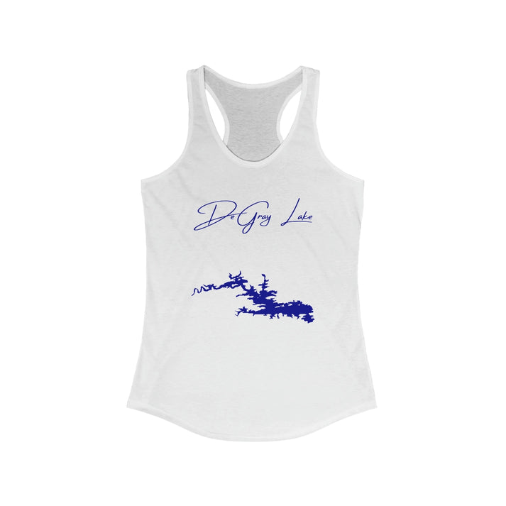 Arkansas  DeGray  Lake  Racerback-Tank  front  position  view  from  front  solid  white.webp