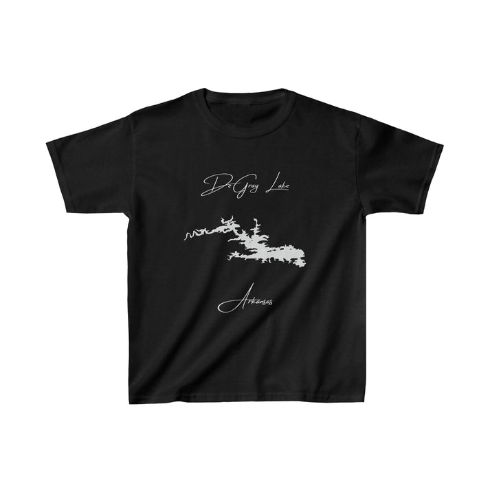 Arkansas  DeGray  Lake  Youth  T-shirt  front  position  view  from  front  black.webp