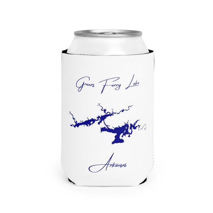 Arkansas  Greers  Ferry  Lake  Can  Koozie  front  position  view  from  front-2  white.webp