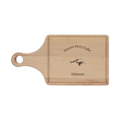 Arkansas  Greers  Ferry  Lake  Engraved  Cutting  Board  front  position  view  from  front  maple.webp
