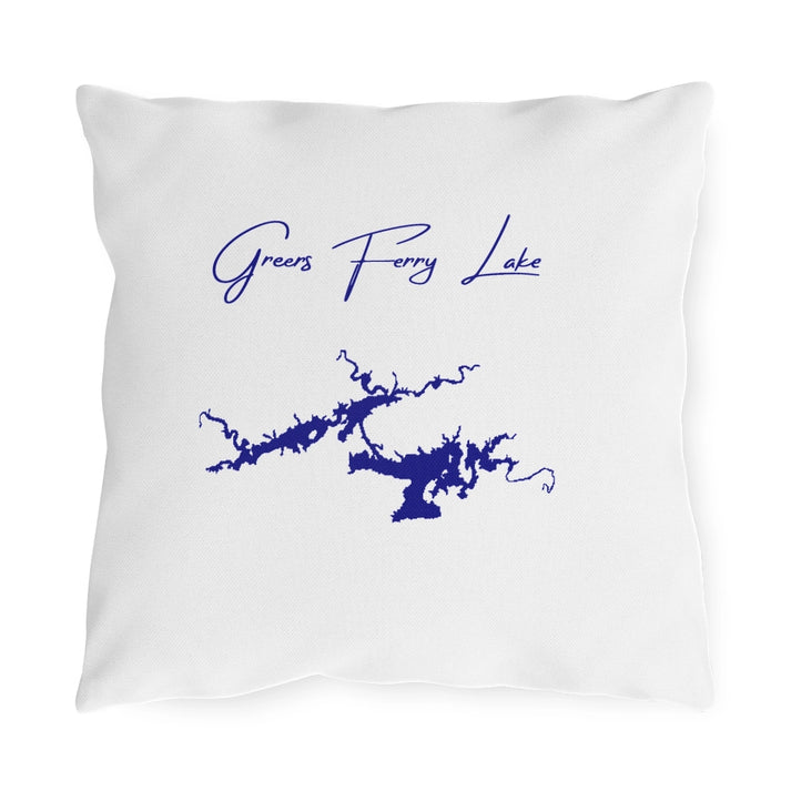 Arkansas  Greers  Ferry  Lake  Outdoor  Pillow  front  position  view  from  front  16  x  16.webp