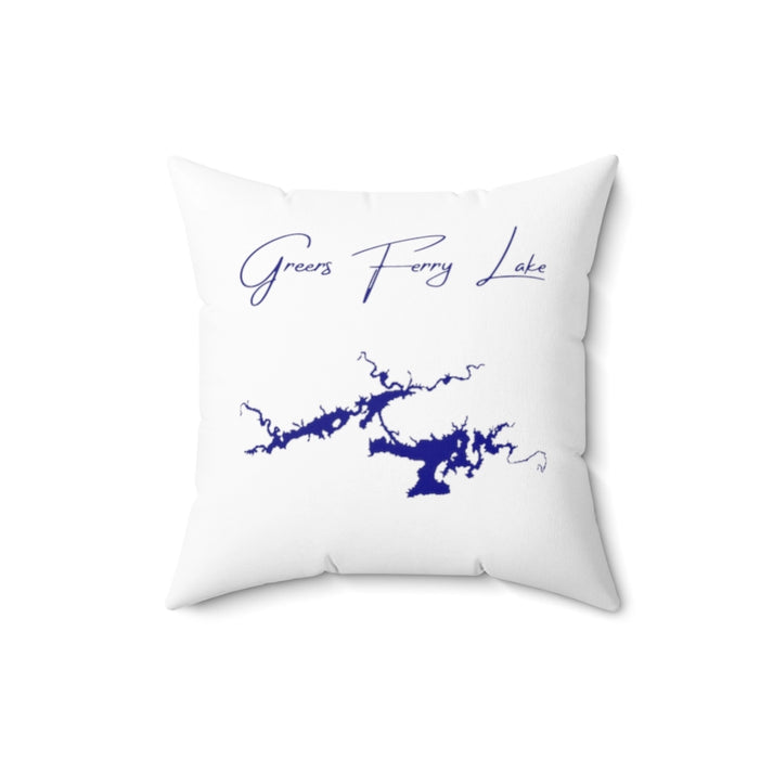 Arkansas  Greers  Ferry  Lake  Pillow  front  position  view  from  front  16  x  16.webp
