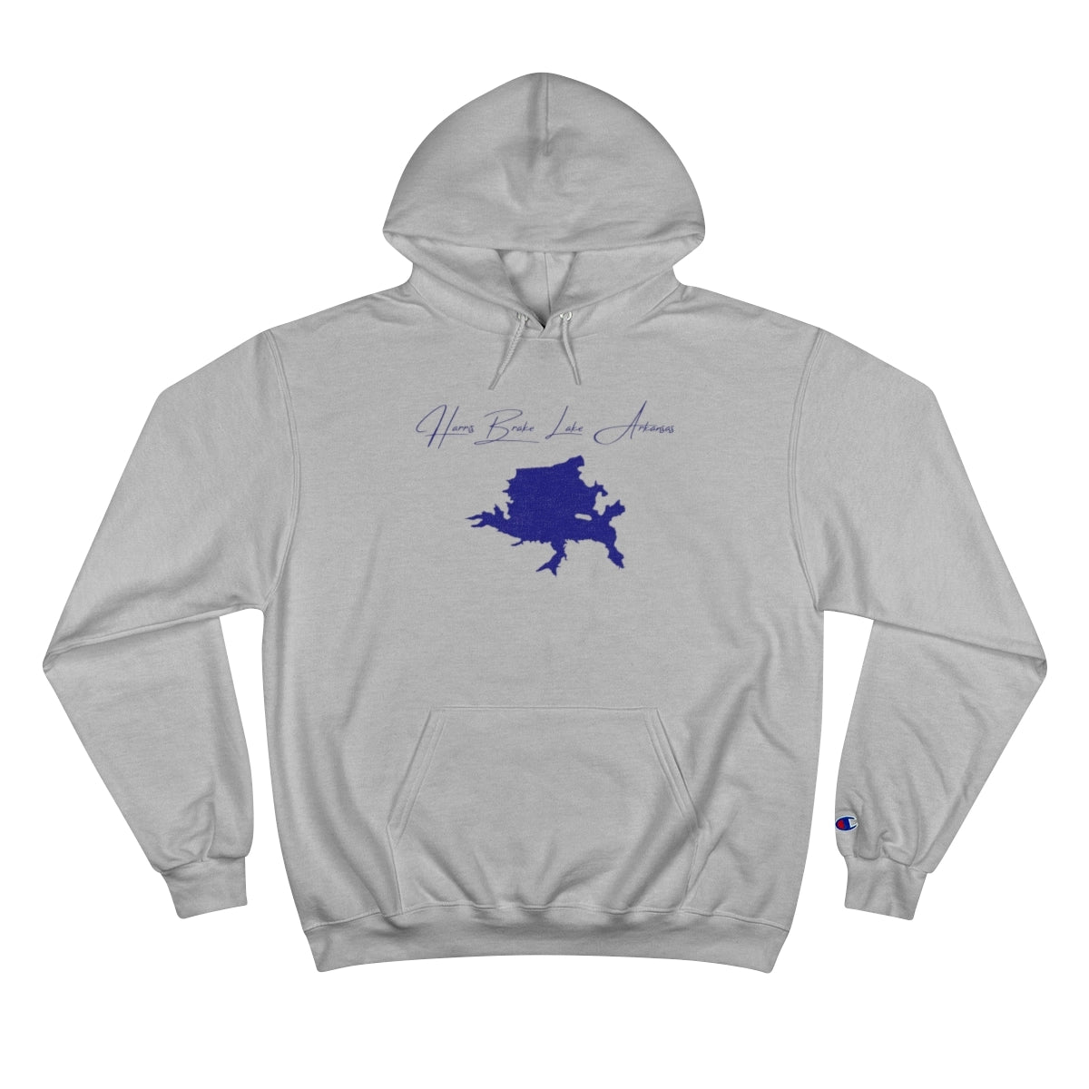 Arkansas  Harris  Brake  Lake  Hoodie  front  position  view  from  front  light  steel.webp