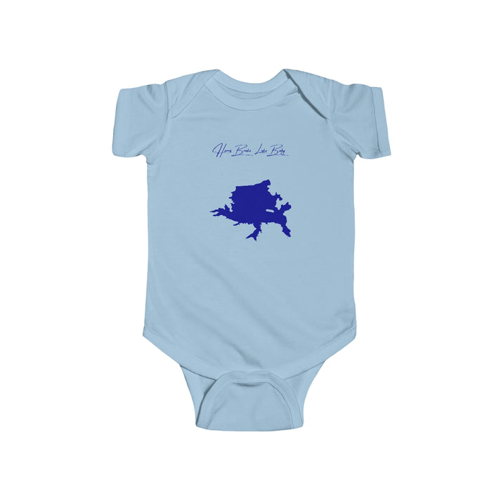Arkansas  Harris  Brake  Lake  Onesie  front  position  view  from  front  light  blue.webp