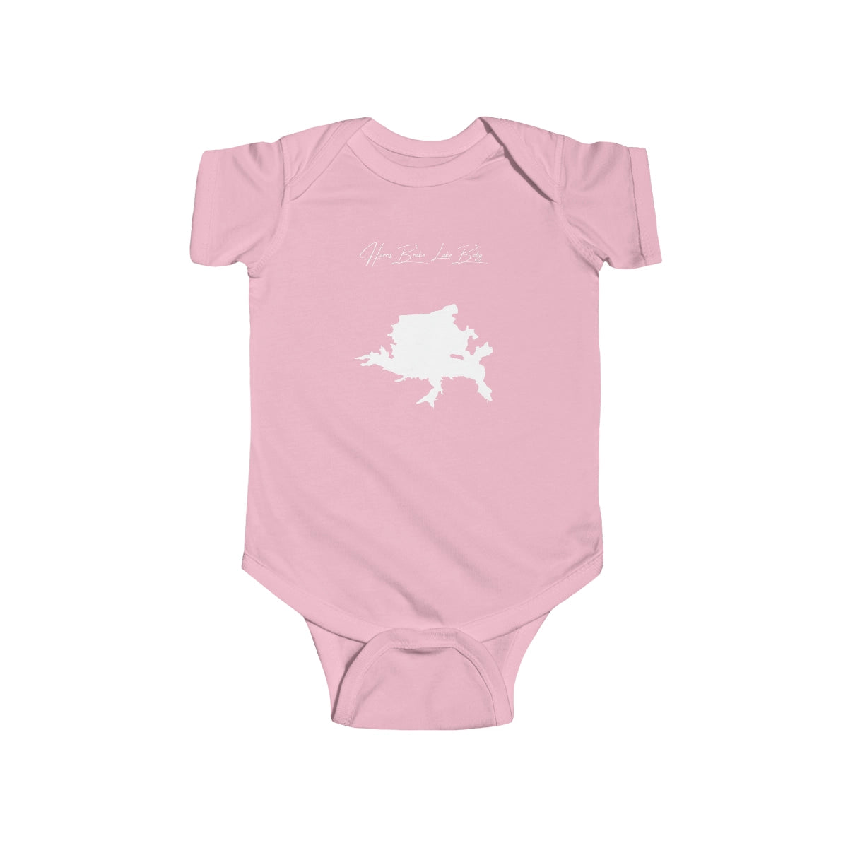 Arkansas  Harris  Brake  Lake  Onesie  front  position  view  from  front  pink.webp